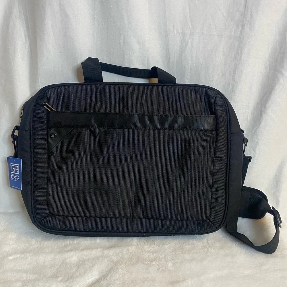 Golden Pacific black laptop bag
